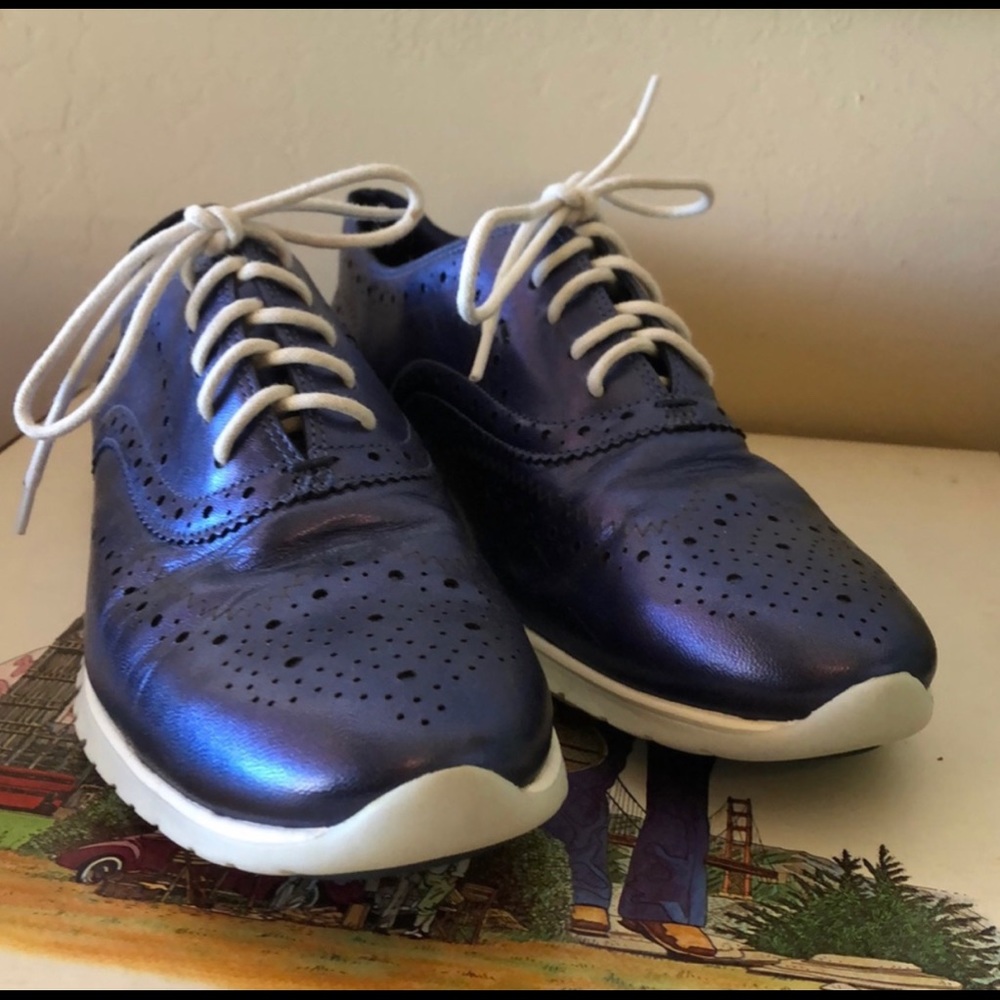 Worn once , Cole Haan iridescent oxfords. size 7.